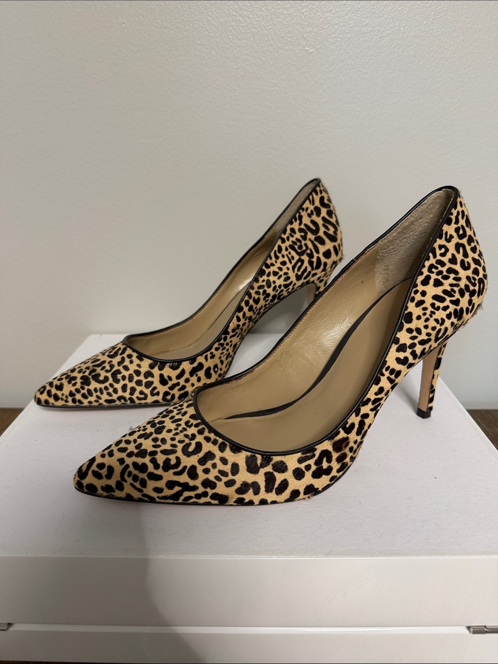 NWOT Ann Taylor Leopard-Print Pointed Toe Pumps